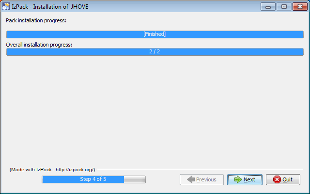 JHOVE installer stage four Screenshot of the JHOVE installer stage four on Windows